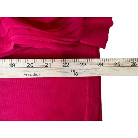 Joseph A Qu'est-ce Que C'est Silk Blouse Women's Size Medium Cranberry Red - Picture 10 of 10